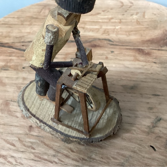 Vintage - Wood Carving signed by Otoniel - Est. @ 40 to 50 years old - Rare - Picture 6 of 12